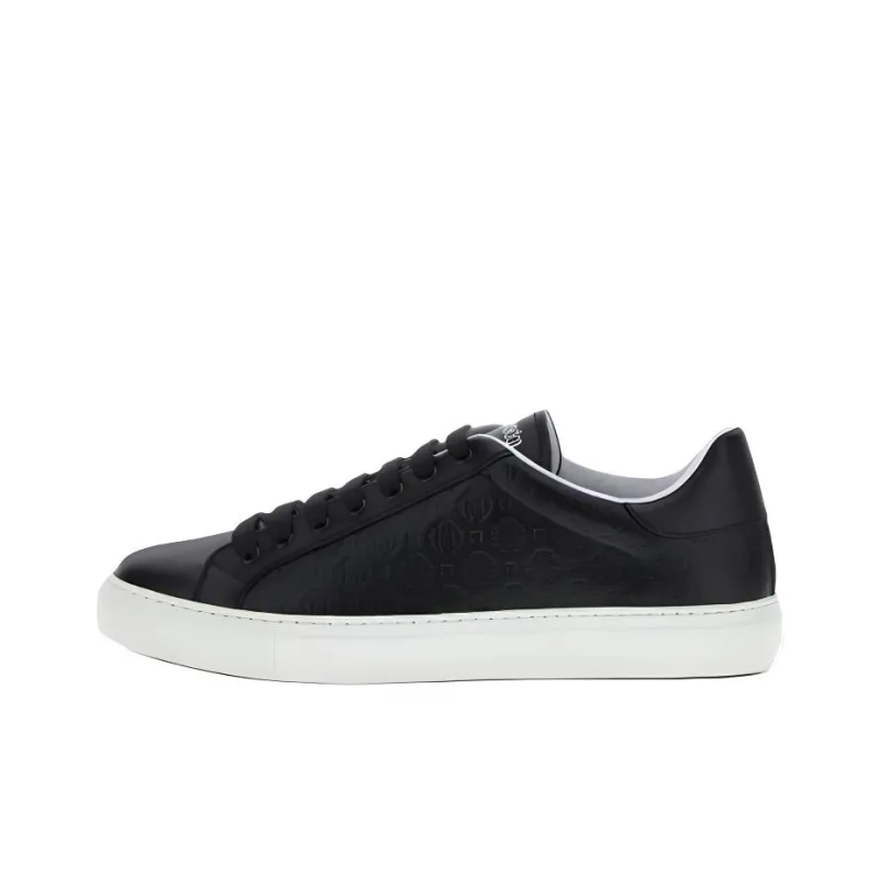 Roberto Cavalli Low-Top Skateboard Shoes Men's Black-0