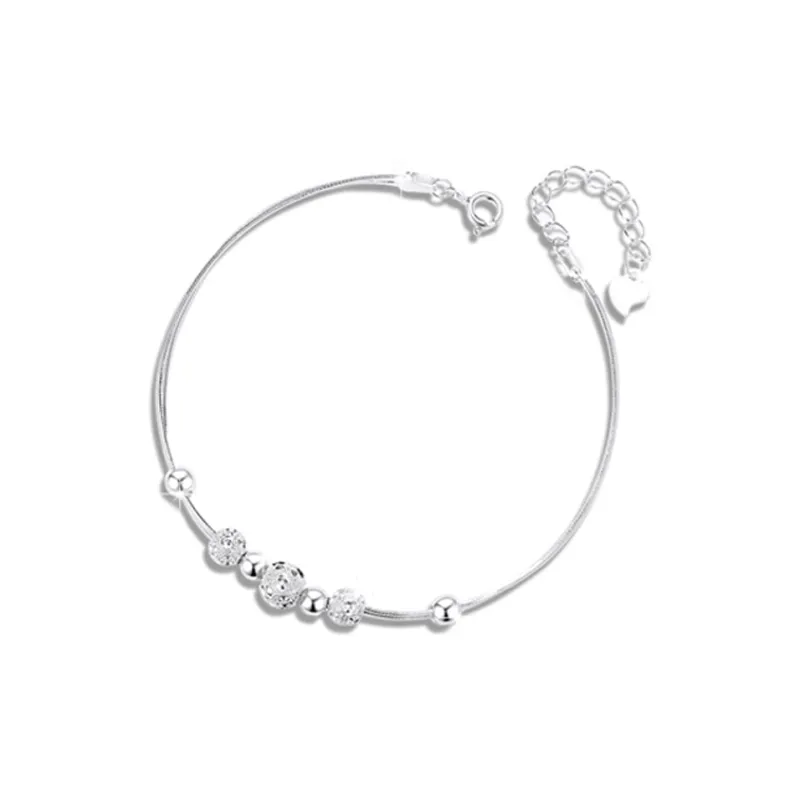DAISY BEAUTY 999 Fine Silver Pure Silver Bracelets Women's-0
