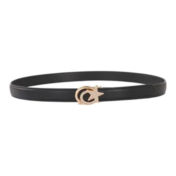 CARTELO Cow Split Leather Belts Women's Width 2.8CM