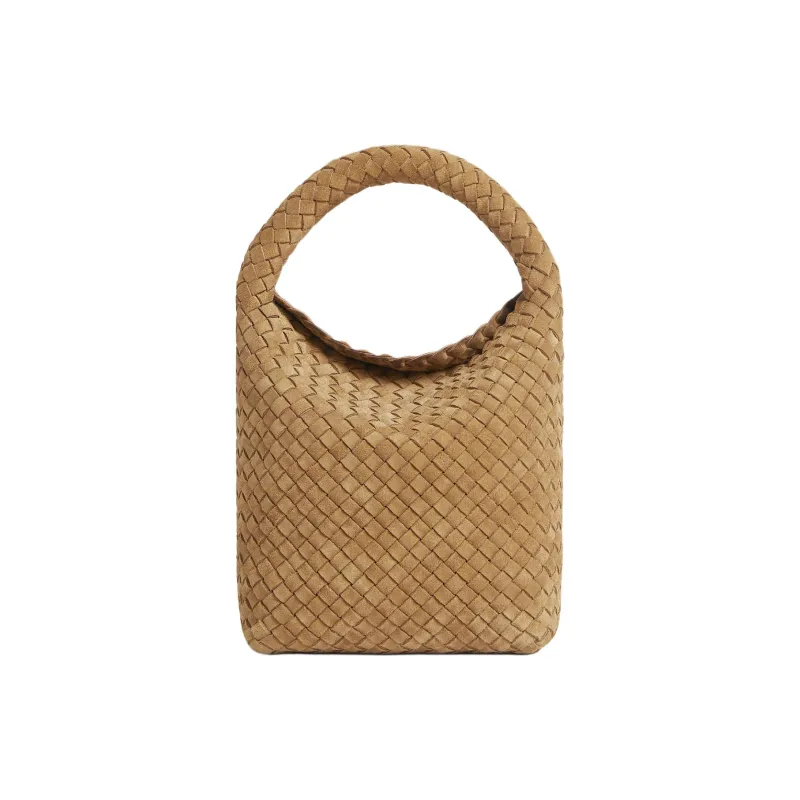 Bottega Veneta Calfskin Bucket Bags Handbags Small Size Women's Brown-0
