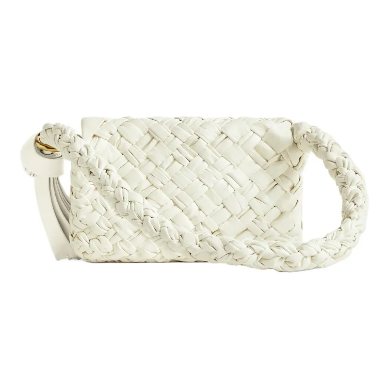 Bottega Veneta KALIMERO Cow Leather Portable Crossbody Bag, Shoulder Bag Women's Bone Beige-2
