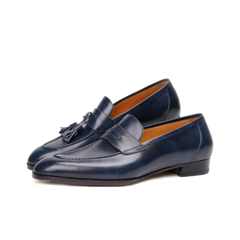 Kitamachi Loafers Men Khaki Brown/Peacock Blue/Inkstone Black/Denim Blue/Cherry Red/Glazed Black-17