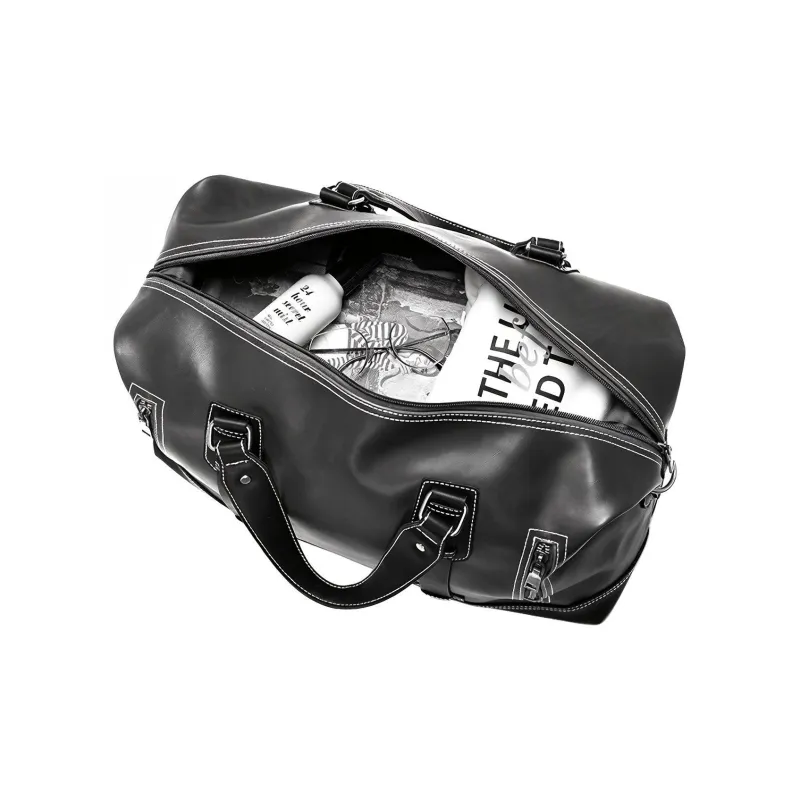 COTECi PU Travel Bag Tubas Unisex Black/Brown/Coffee-2