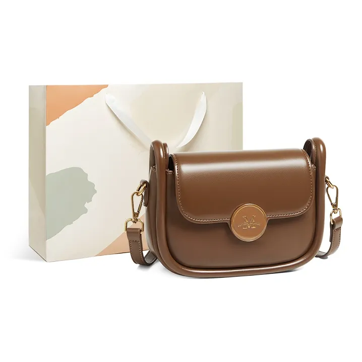 15 MINS Synthetic Leather Crossbody Bag Regular Women's Ecru & Brown/Midnight Black/Caramel Brown-10