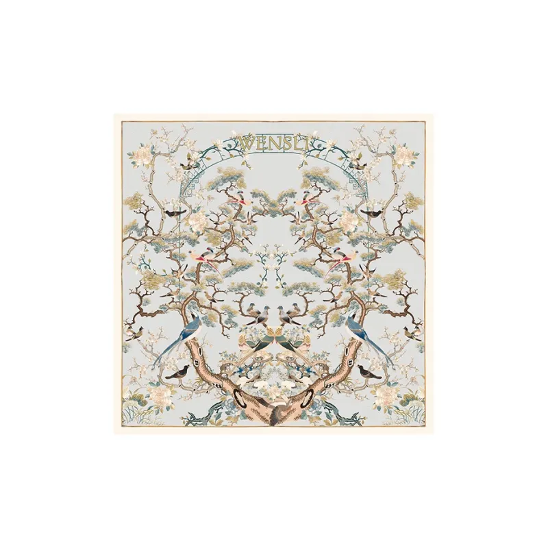 WENSLI Silk Scarves Women's-0