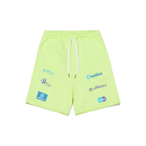 Guuka Casual Shorts Men Neon Yellow