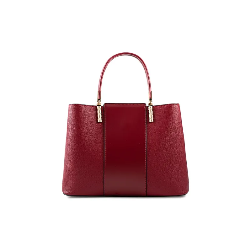 Vigno Synthetic Leather Handbag Crossbody Bag Regular Women's Apricot/Red-2