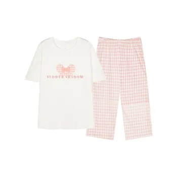 GOSO Pajama Set Women's White Shades