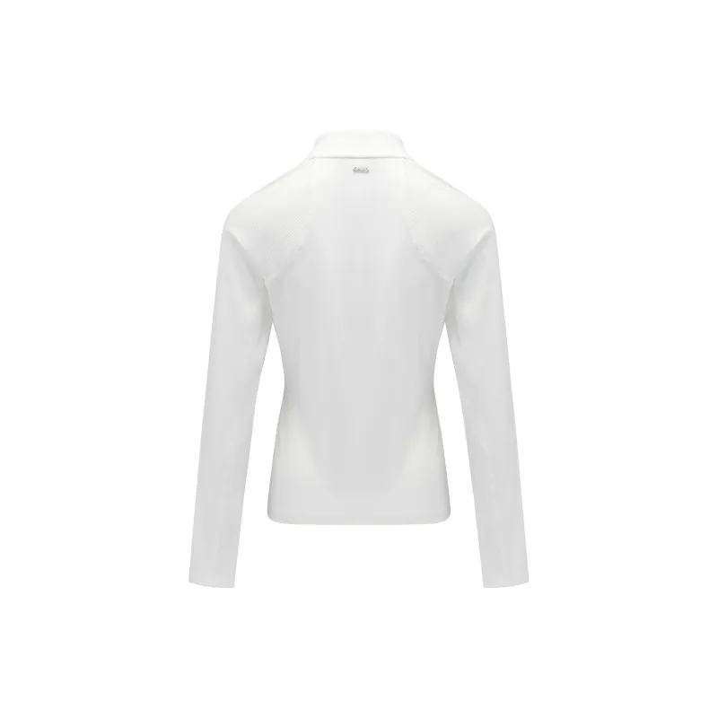 LI NING 1990 Golf Series Polo Shirt Women's Standard White-1