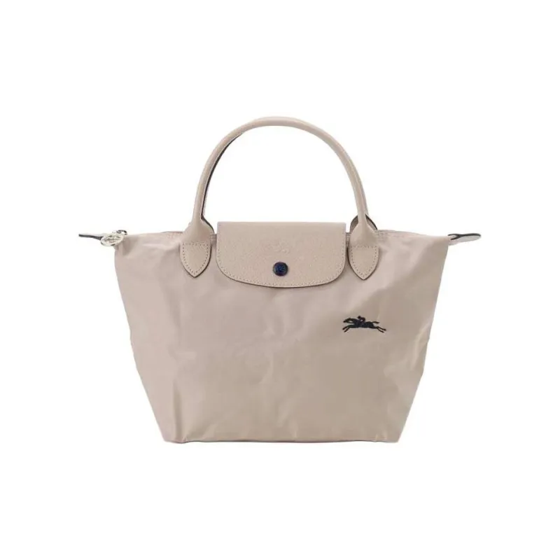 LONGCHAMP Le Pliage Polyurethane, Cow Leather, Canvas Bag, Dumpling Bag, Handbag Trumpets Women's Pink-0