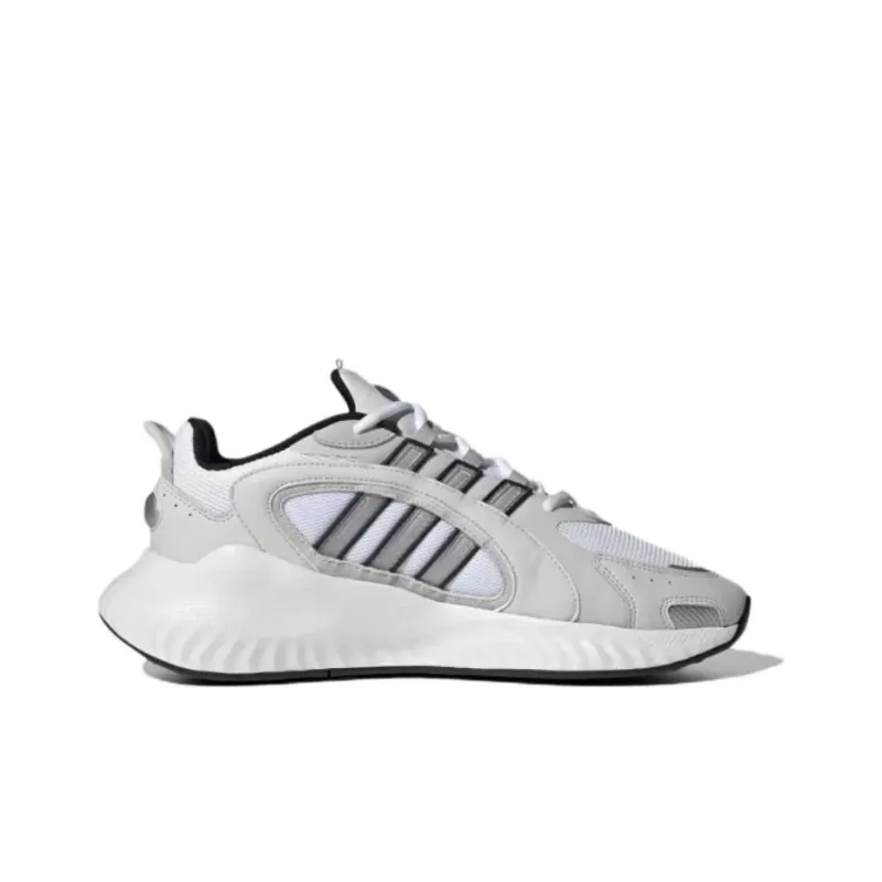 Adidas Hi-Tail 2.0 Non-slip Lightweight Mid-Top Casual Running Shoes Unisex White Gray-1