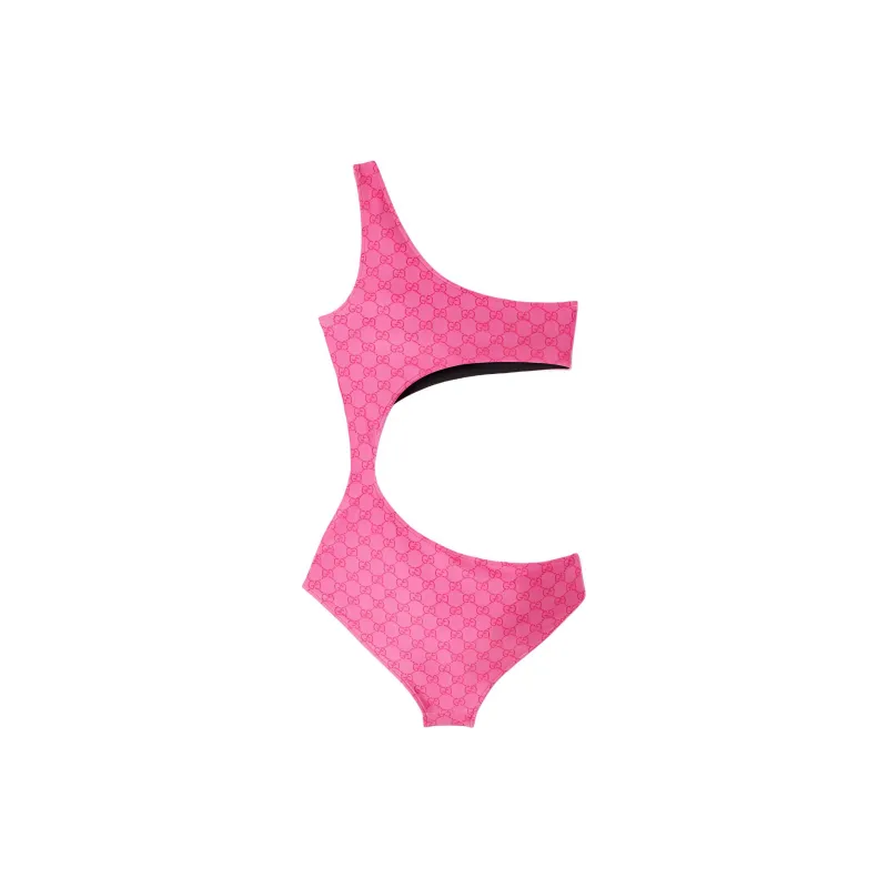 GUCCI Gg Stretch Jersey Swimsuit Pink-1