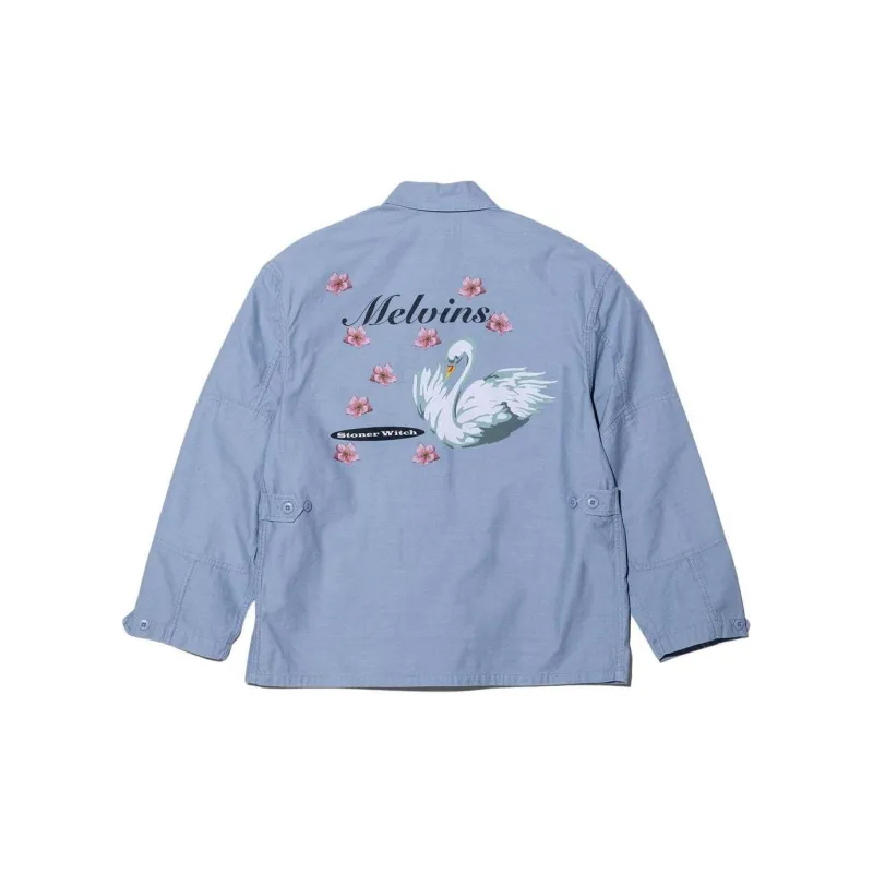 Supreme Melvins Bdu Jacket Light Blue/Light Blue XL - POIZON 
