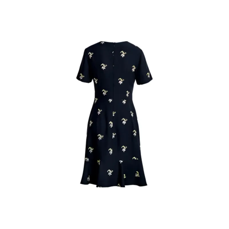 ROEYSHOUSE Short Sleeved Dress Women's Black-1