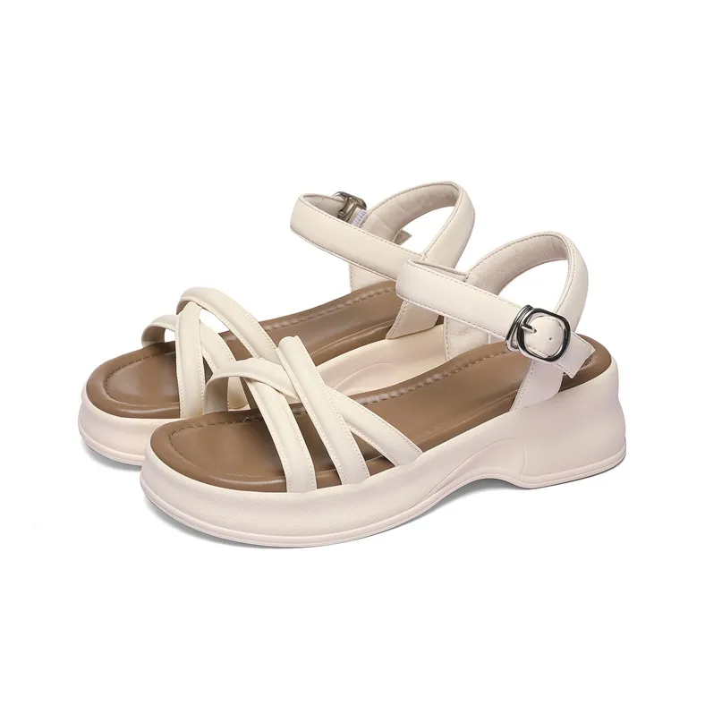 Golden Silk Rabbit One Strap Sandals Women's-10