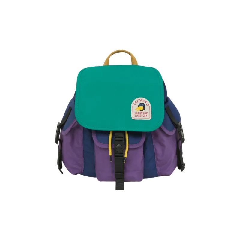 Cloud Factory Polyamide Backpack Regular Unisex Light Gray/Black/Dark Blue-4
