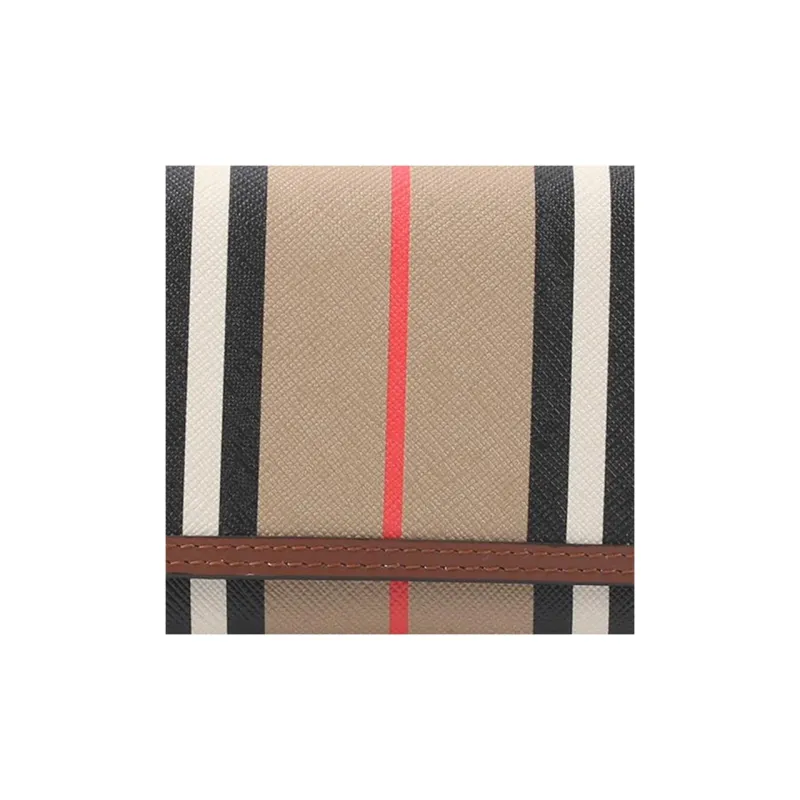 Burberry Coated Canvas With Leather Wallet Women's Tan-4