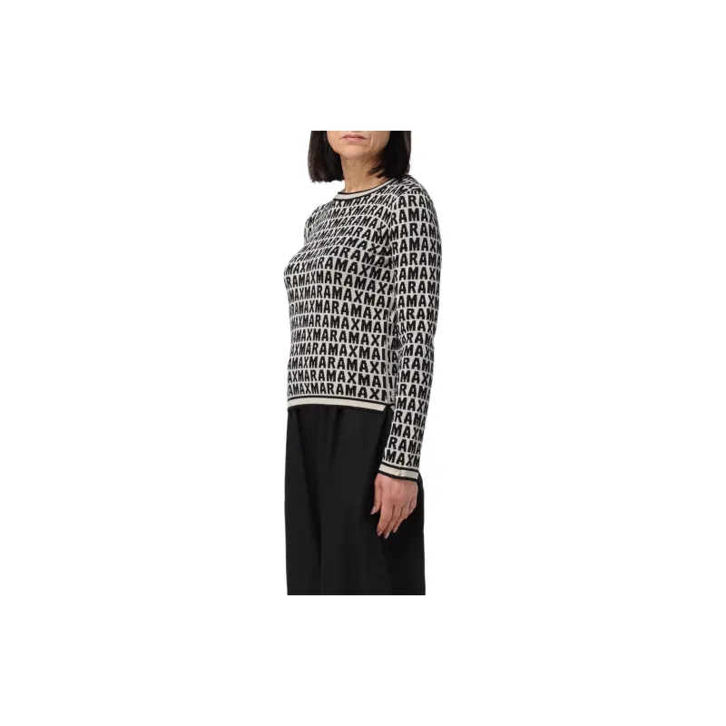 'S MAX MARA Sweater Women's Black White-2