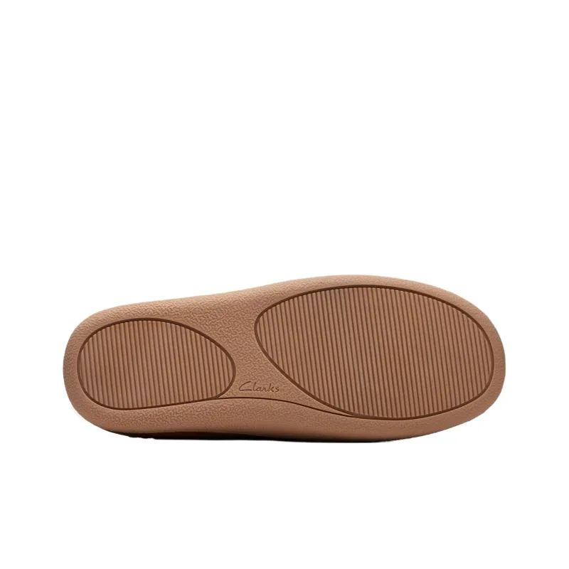 Clarks Rubber Sole Quiet Abrasion-Resistant Slip-Resistant Wrap-toe Slippers Men's Brown-5
