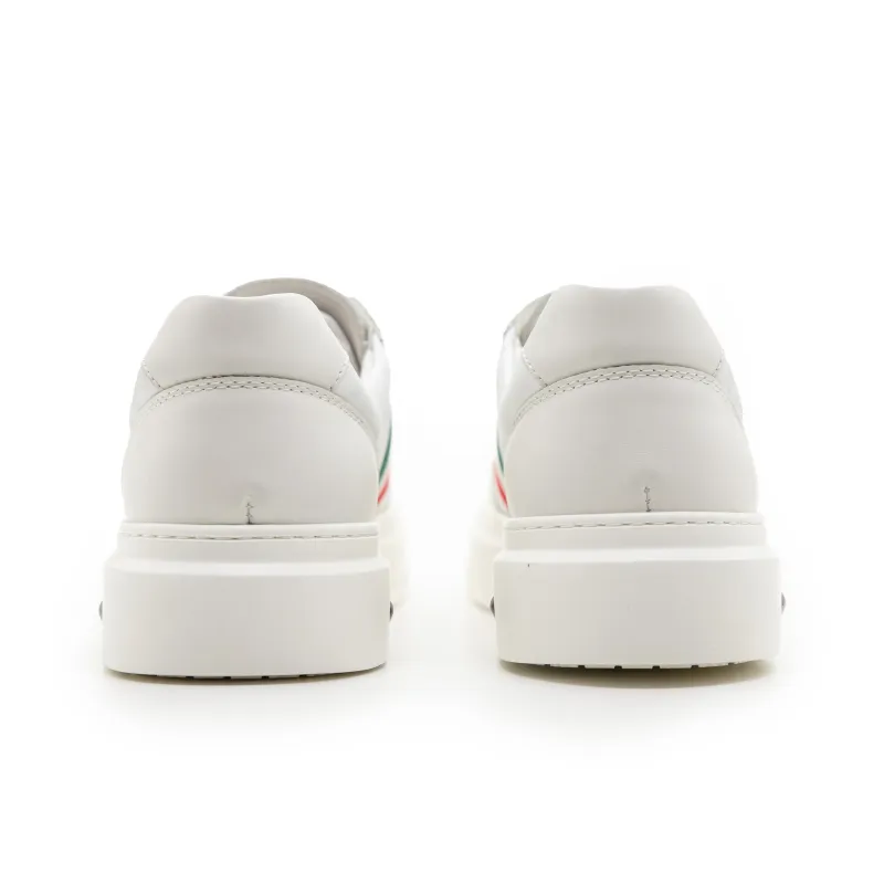 Satchi Skateboarding White Sneakers Men's White-4