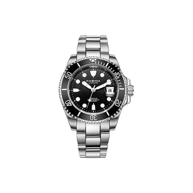 CASIMA Mechanical Movement Stainless Steel Watchband Watch Men's Watches Black Dial-18