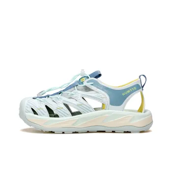 HUMTTO Beach Sandals Women's Ivory White Ice Blue