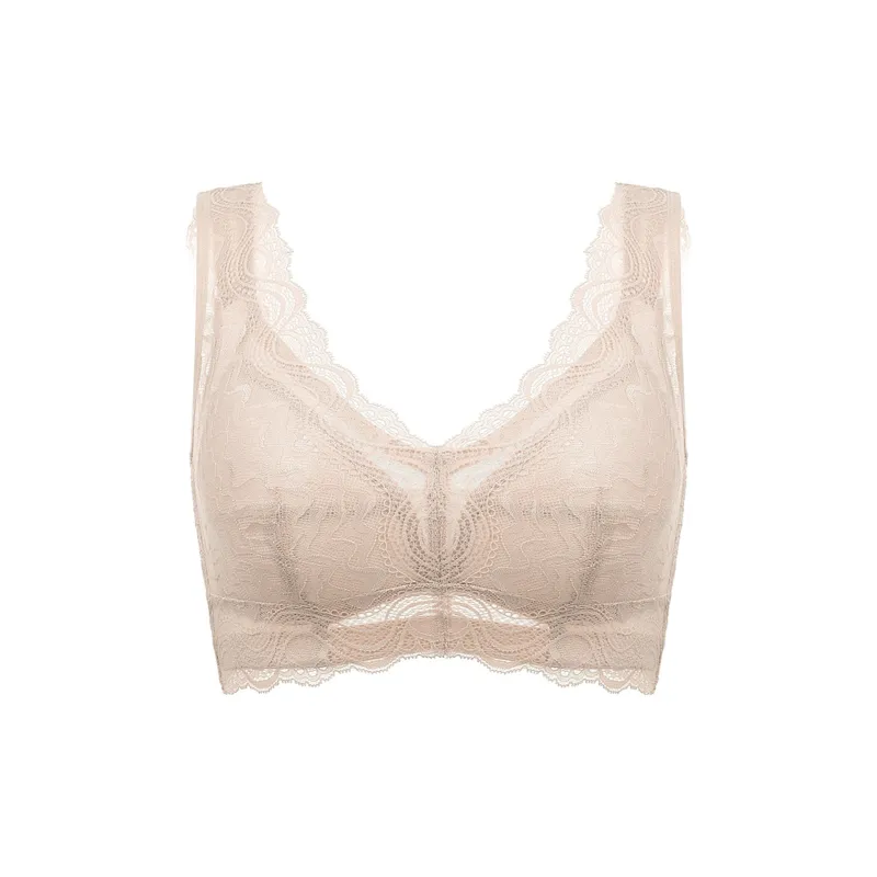Flowers In Water Bra Women's Ecru-0