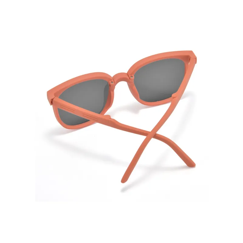 Cornstone TR90 Square Sunglasses Kids' Matte Orange Matte Pink Matte Blue Matte Green Frosted Black-2