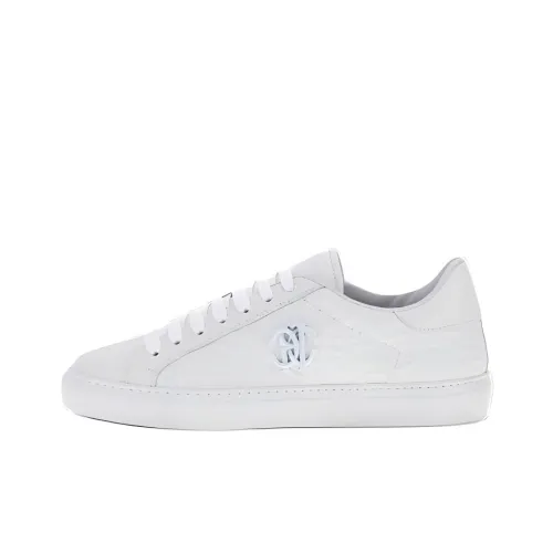 Roberto Cavalli Skateboard Shoes Men Low-Top White