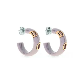 Damiani Ceramic Earrings Women's Purple