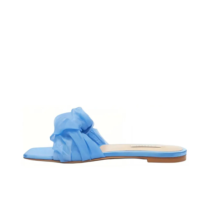 Casadei Geraldine Helen Pleated Slides-0