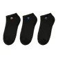 Black (Small Clogo)-Ankle Socks