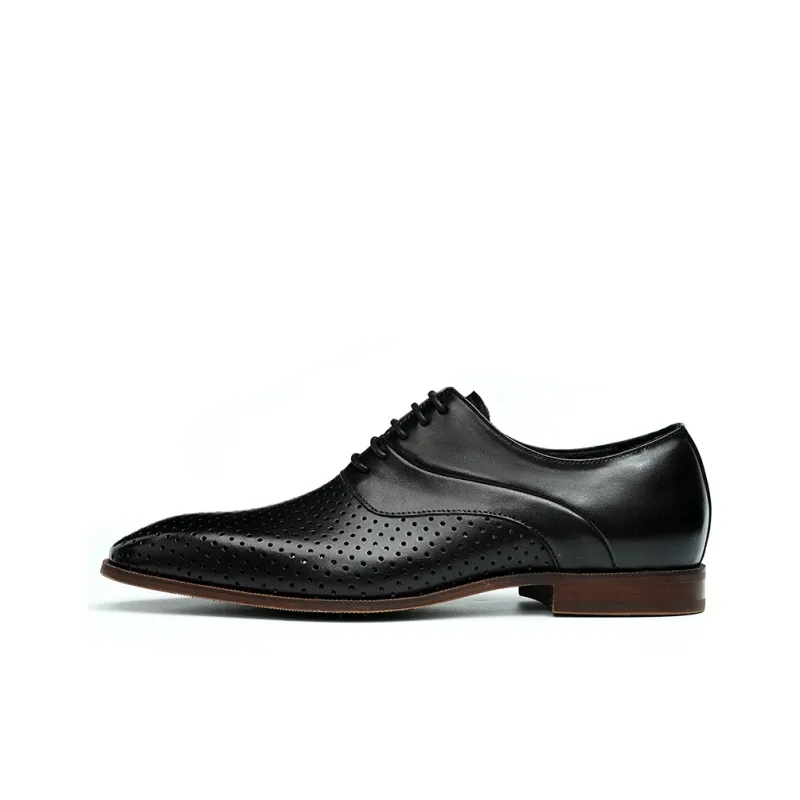 ASTON M.JAZZ Dress Shoes Men Low Top Black/Brown-5