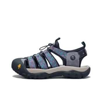 FAIRWHALE Beach Sandals Unisex Gray Black