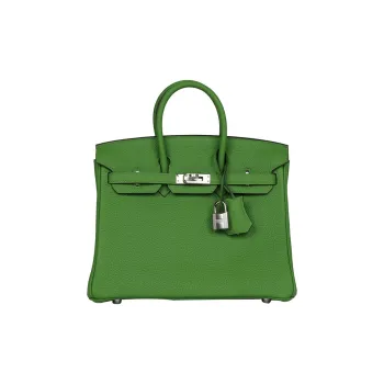 HERMES Birkin Togo Calfskin Birkin Bag Handbags Unisex A8 Yuka Ribbon Green