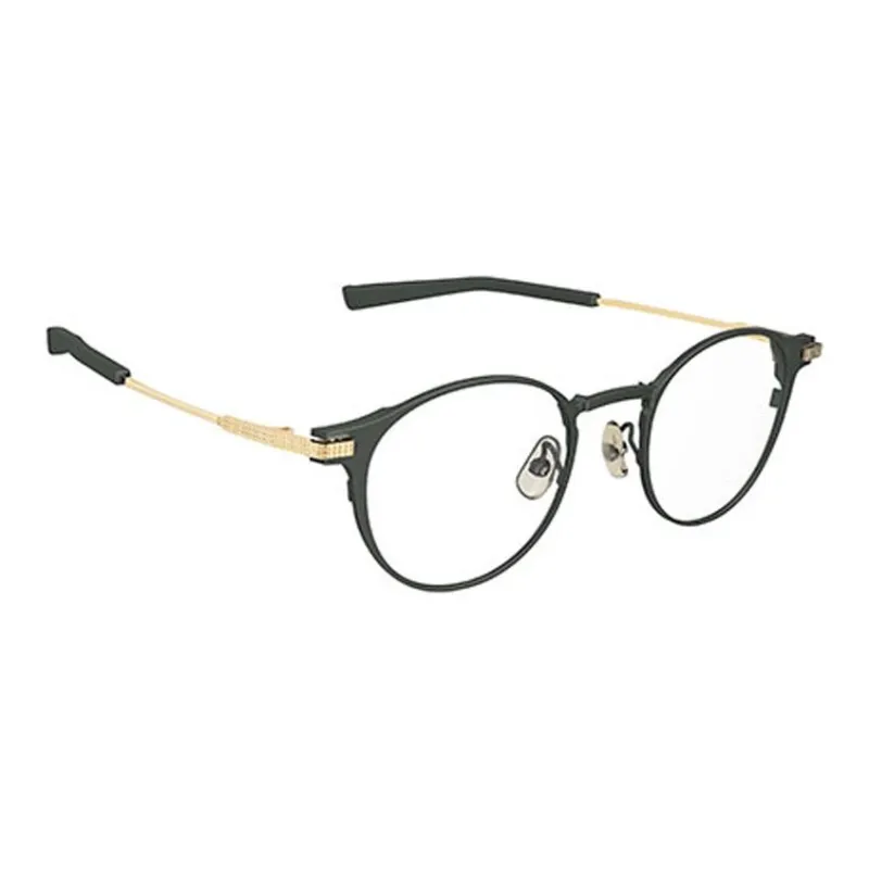 Four Nines Pure Titanium Oval Eyeglass Frames Unisex Black-1