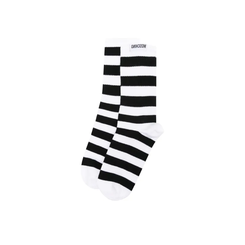 MOSCHINO Mid-Calf Socks Women's 1 Pack White-0