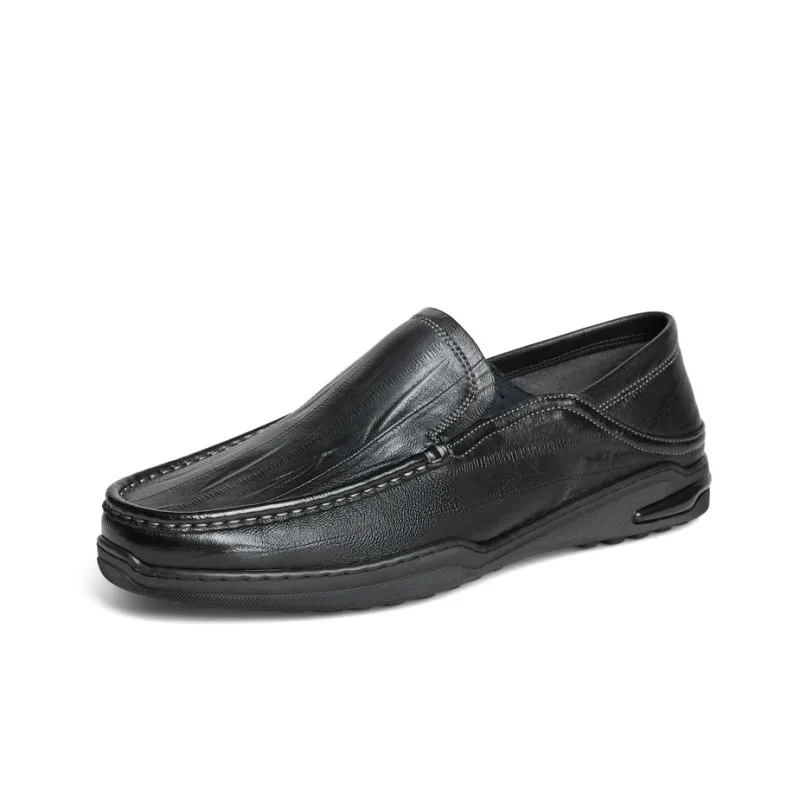 BELLE Gommino Loafers Men's Black-1