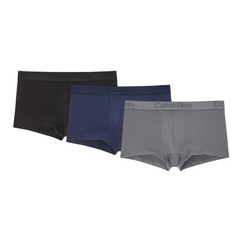 CALVIN Borsetta LOW RISE TRUNK 3PK Underpants Europe Version Men's 3 Pack