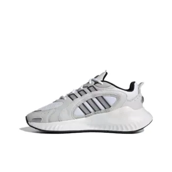 Adidas Hi-Tail 2.0 Non-slip Lightweight Mid-Top Casual Running Shoes Unisex White Gray