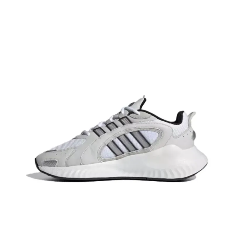 Adidas Hi-Tail 2.0 Non-slip Lightweight Mid-Top Casual Running Shoes Unisex White Gray-0