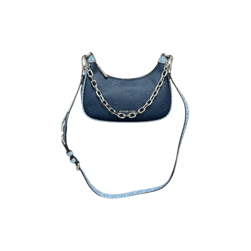 MICHAEL KORS Polyurethane PU Portable Crossbody Bag, Shoulder Bag Women's Marine Blue-1