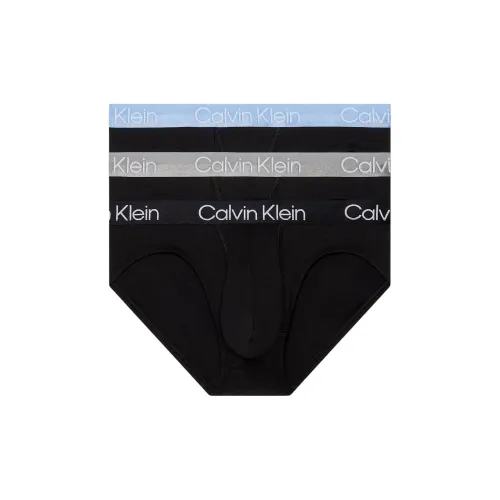 CK/Calvin Klein HIP BRIEF 3PK Underpants Europe Version Men's 3 Pack Black