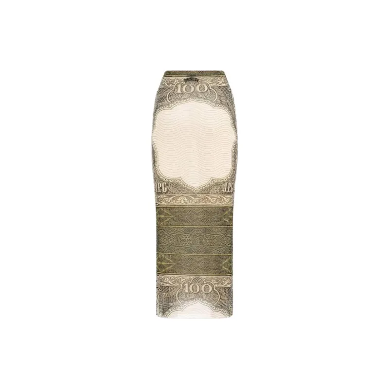 Jean Paul Gaultier Casual Long Skirts Women's Brown-1