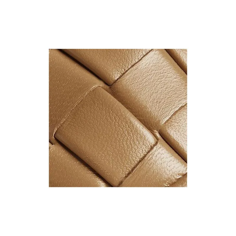Bottega Veneta Sheepskin One Shoulder Clutch Women's Dark Nut Brown-4