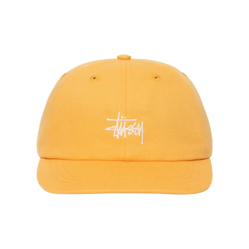 Stussy Cotton Baseball Caps Unisex Yellow-1