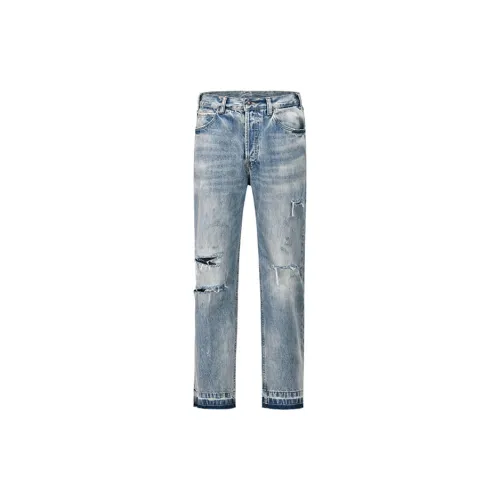 F.K.V.A Jeans Unisex Blue