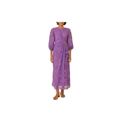 Farm Rio Long-Sleeved Dresses Women's Purple Lilac