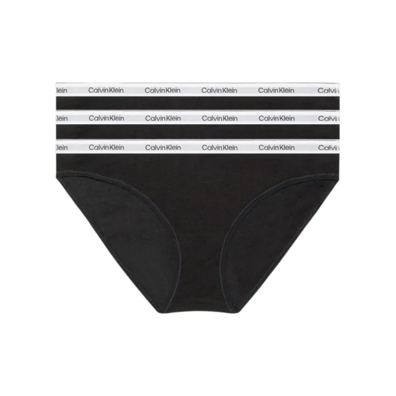 CALVIN KLEIN BIKINI 3PK Underpants Europe Version Women's 3 Pack Black-0