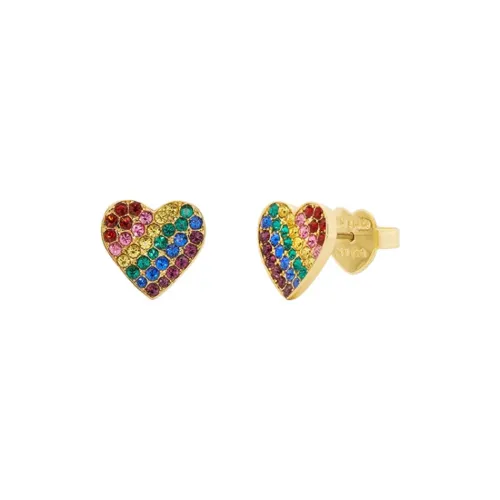 Kate Spade Rainbow Joy Heart Studed Earrings